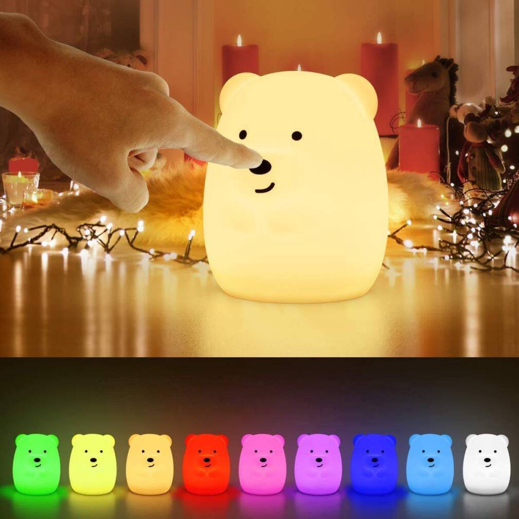 Nakts lampa lācis RGB