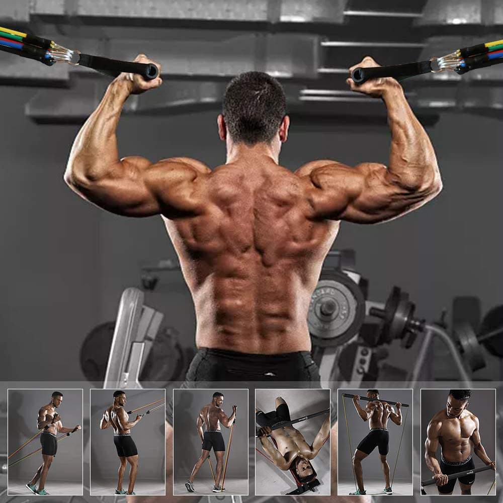 Pretestības gumijas komplekts 5 lentes treniņiem ,vingrinājumiem, fitnesam