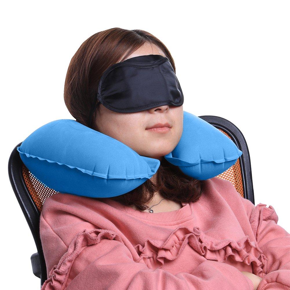 Ceļojumu komplekts miegam (kakla spilvens un maska acīm)