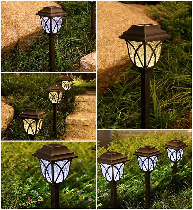 Saules dārza lampa 44 cm 6 gabali