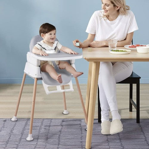 Augstais krēsls - pelēks