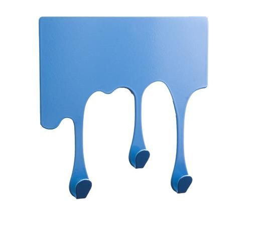 Dvieļu turētājs, āķis "DROP" - zils, 3 dvieļiem.