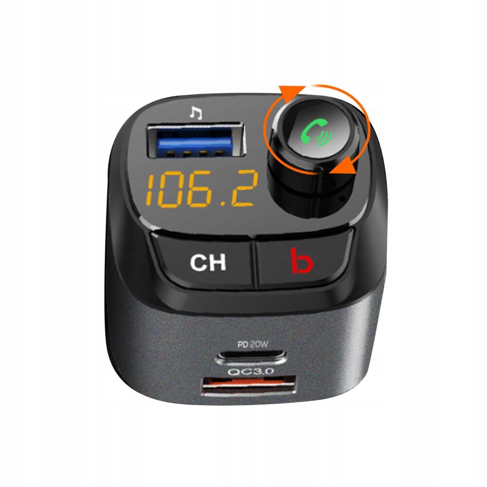 Bluetooth FM automašīnas raidītājs