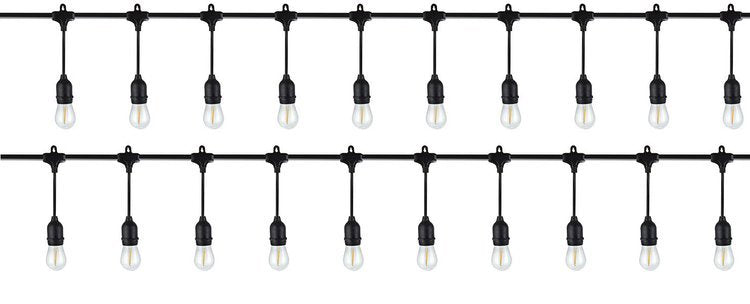 Dārza karājošās lampiņas 10m 24V