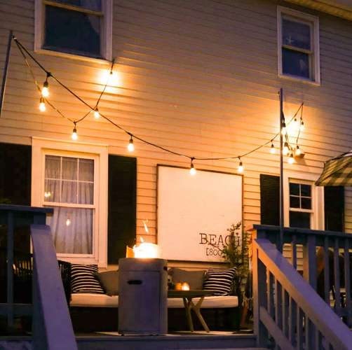 Piekaramās dārza lampiņas 5m 24V