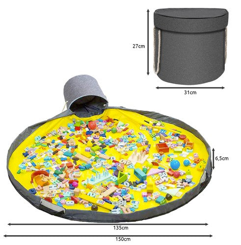 Rotaļlietu/kluču grozs ar paklājiņu