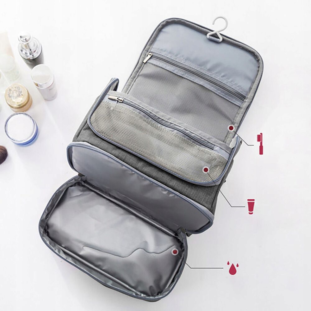 Kosmētikas soma pelēka