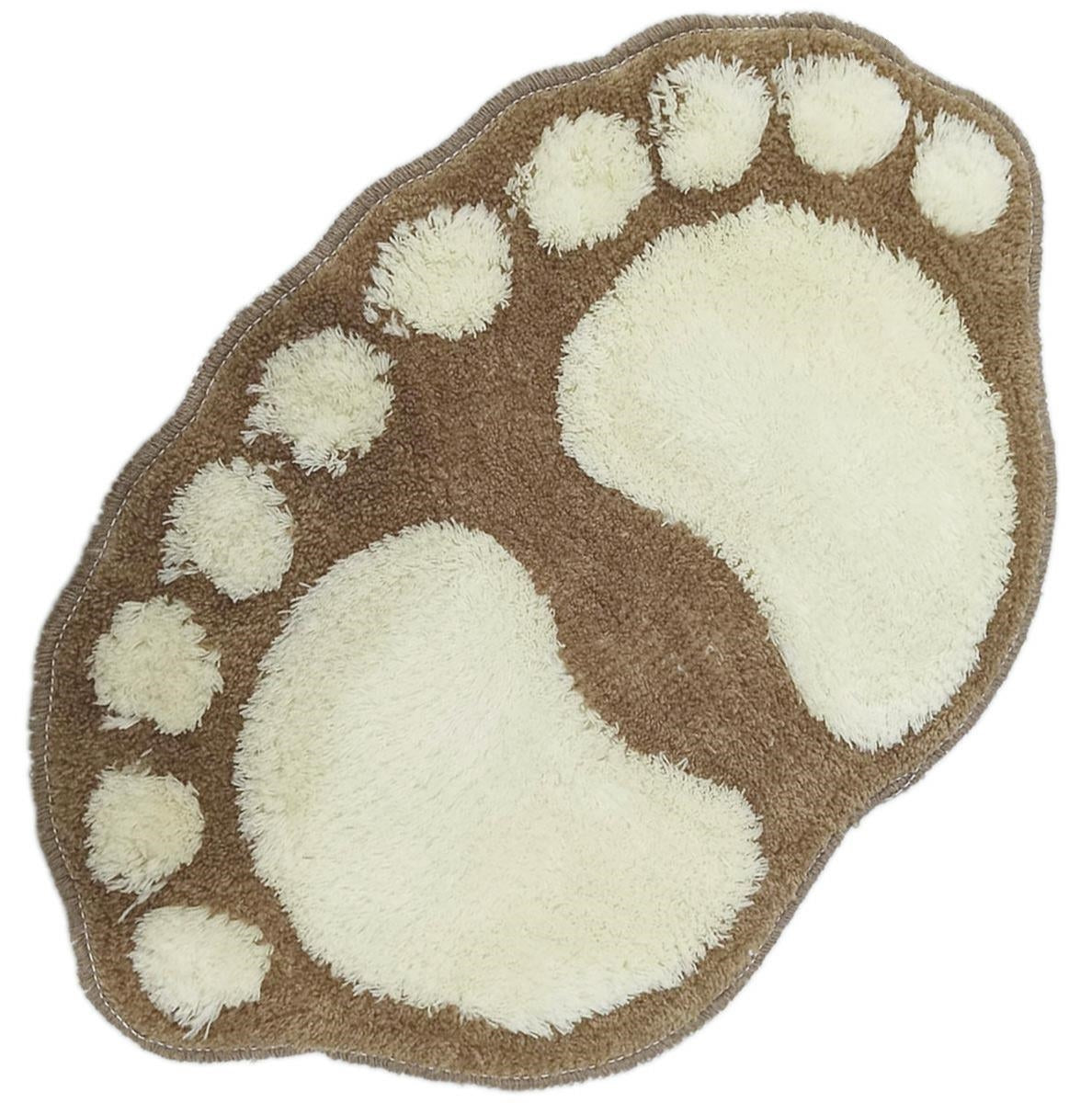 Brūns vannas istabas paklājs