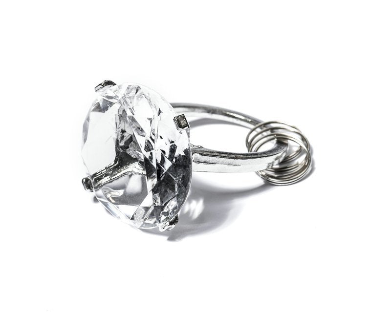 Atslēgu piekariņš "Dimanta gredzens" - caurspīdīgs