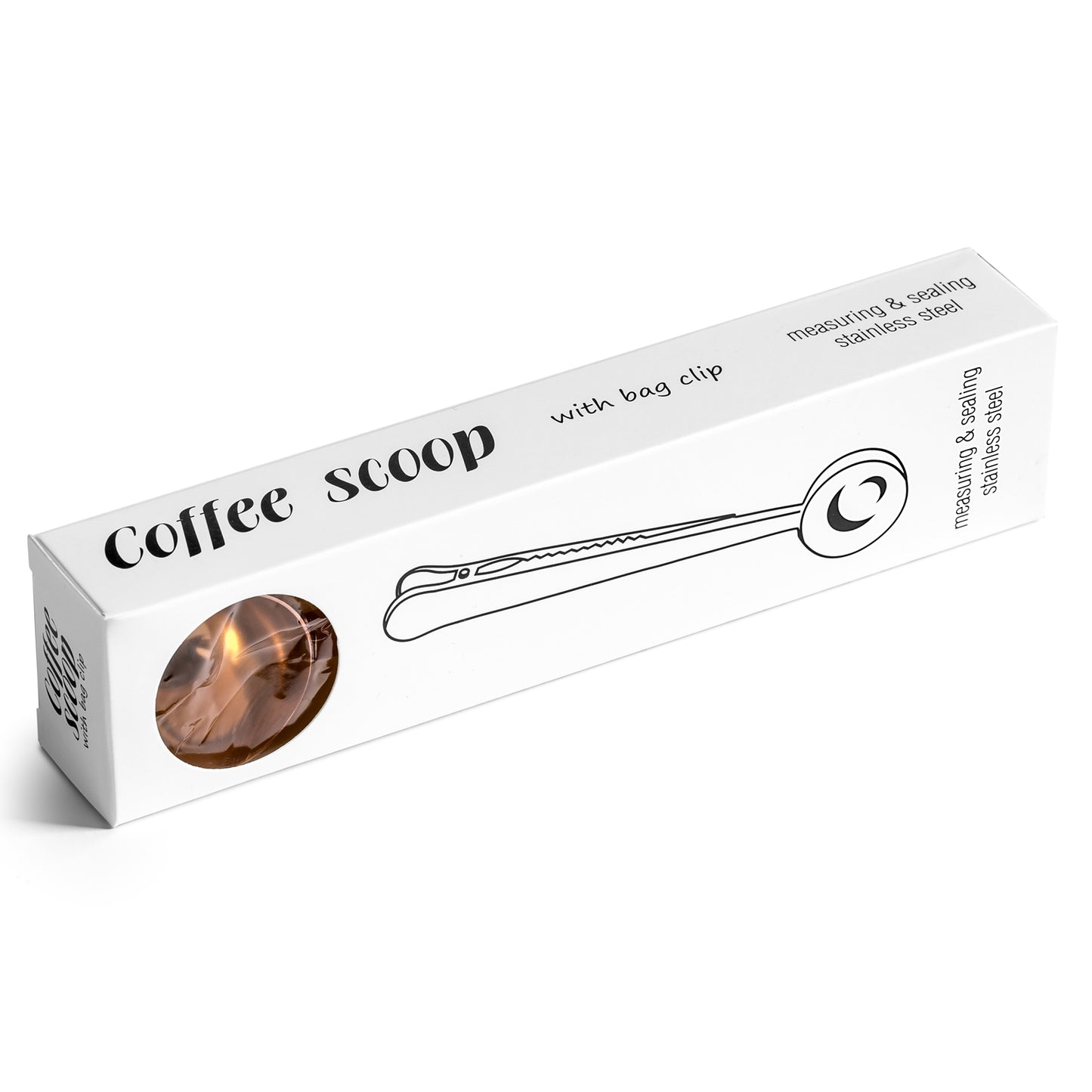 Kafijas karote ar maisa klipsi 2in1