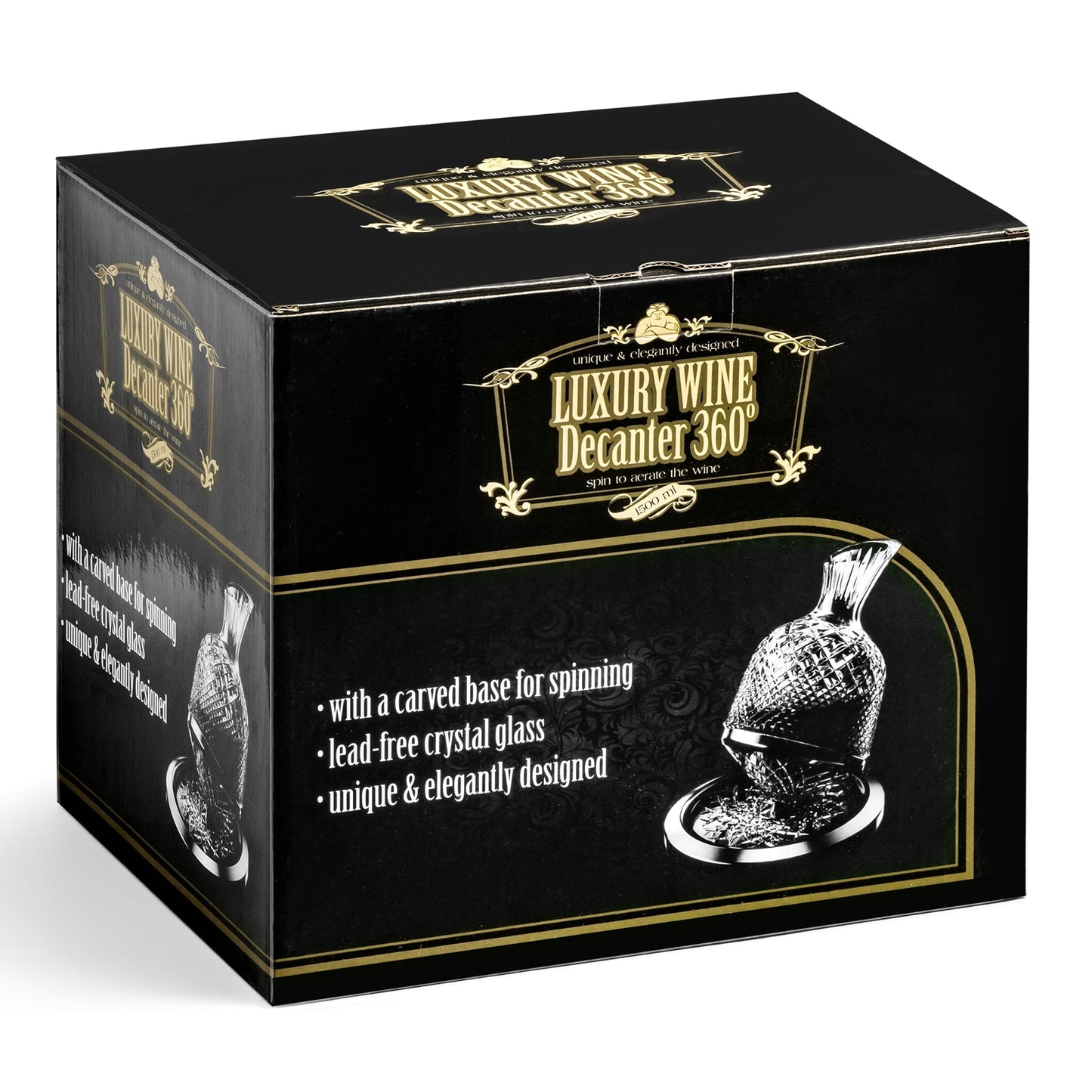 Vīna karafe griežas 360°