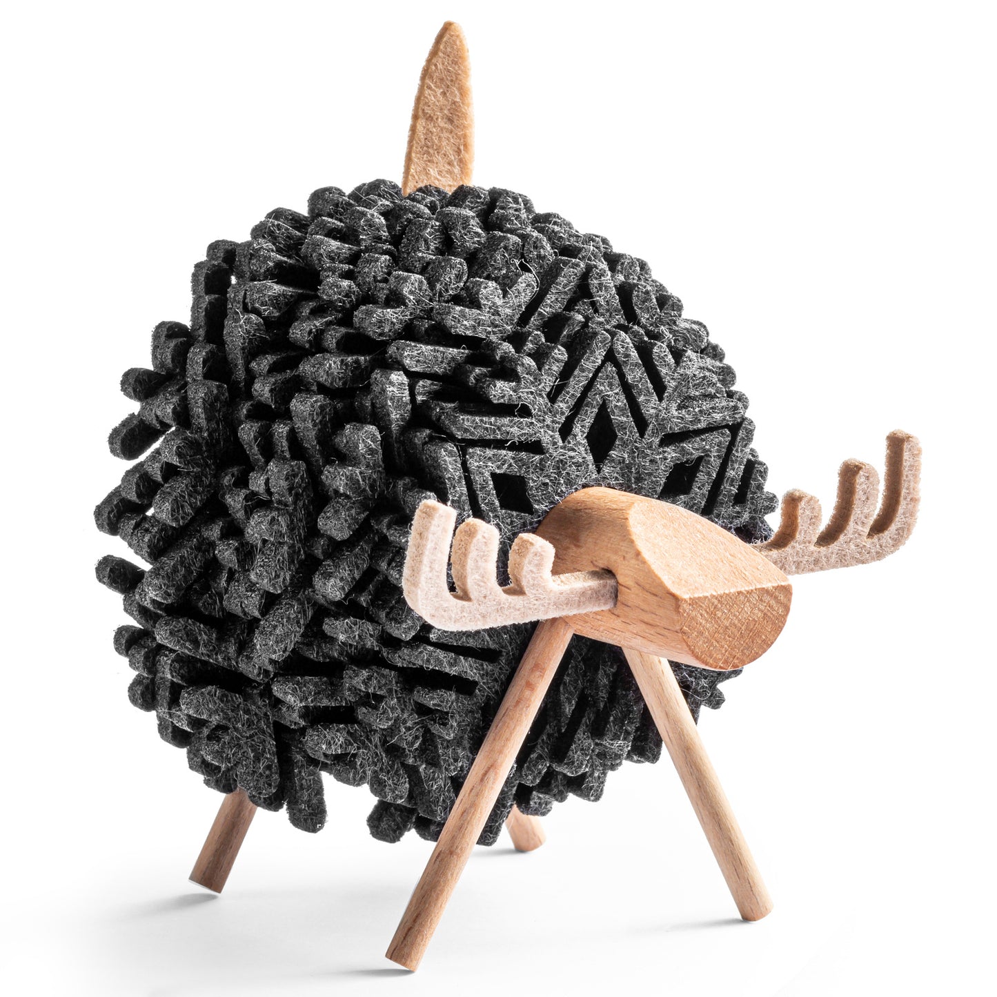 Aļņa filca paliktņi (12 gab.) - MELNI