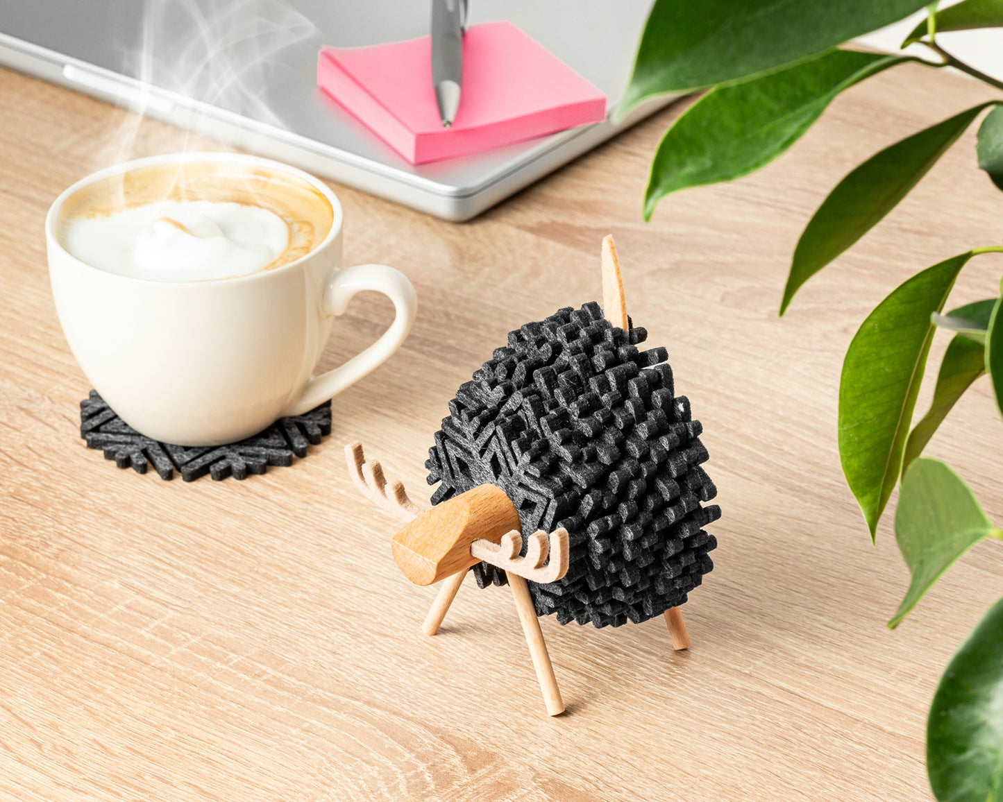 Aļņa filca paliktņi (12 gab.) - MELNI