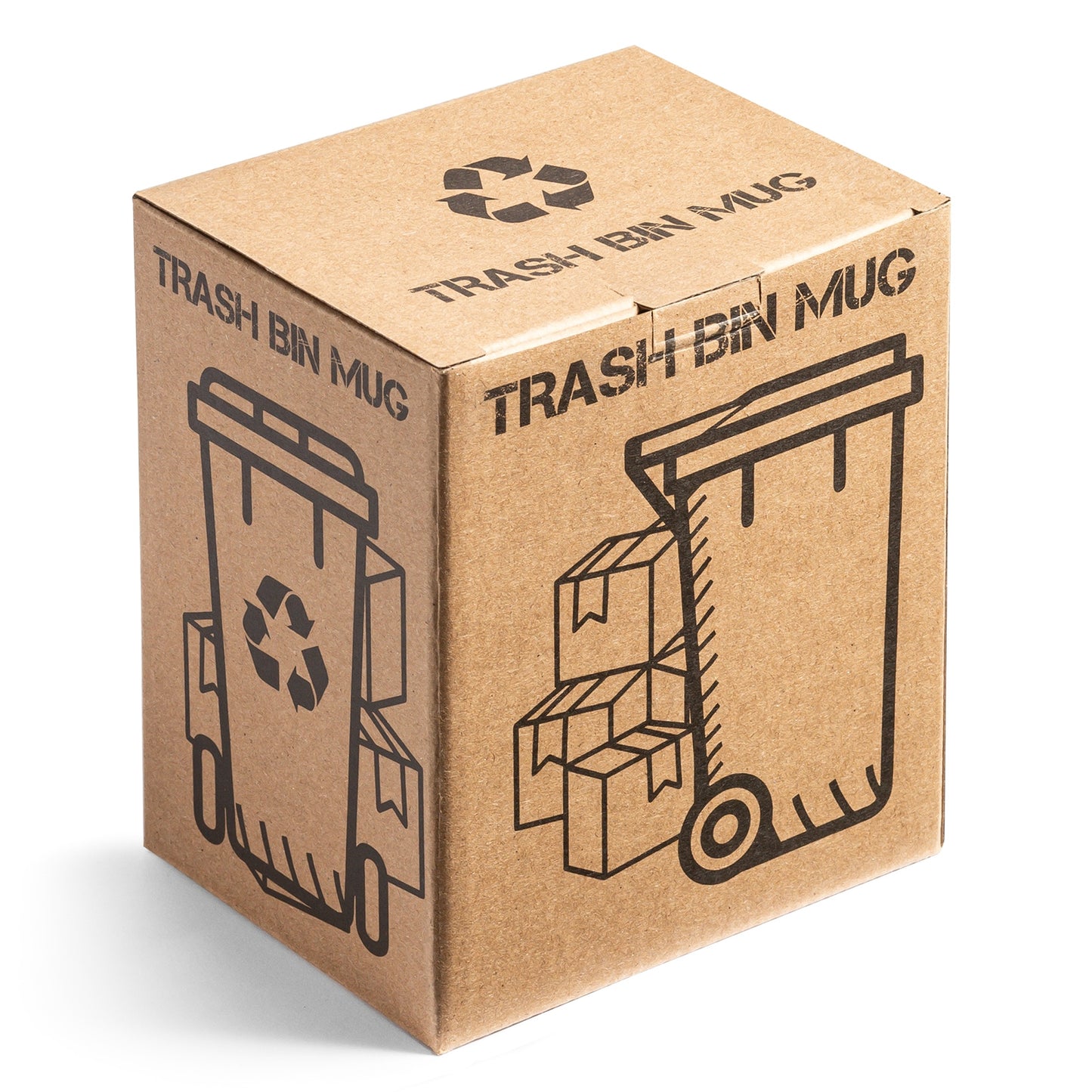 Atkritumu tvertnes krūze - dzeltena