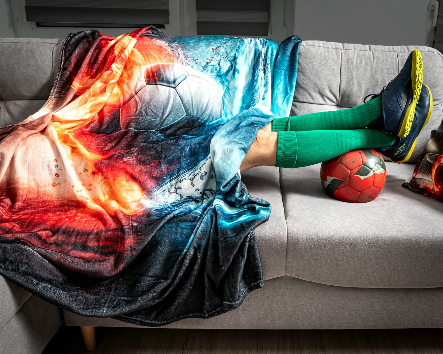 FUTBOLA FANU KOMPLEKTS ar segu un spilvenu