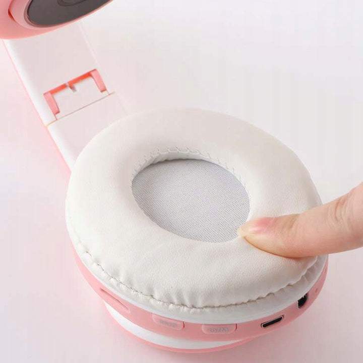 Bezvadu Bluetooth austiņas “Kaķa Ausis” LED