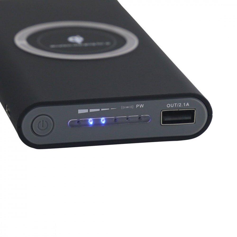 Bezvadu/indukcijas portatīvais lādētājs powerbank 60000mAh