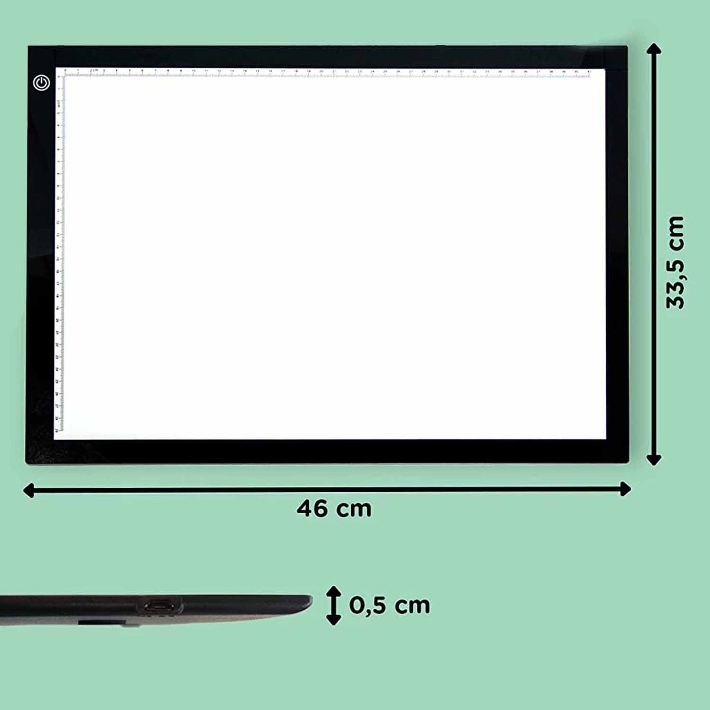Izgaismots rasēšanas dēlis