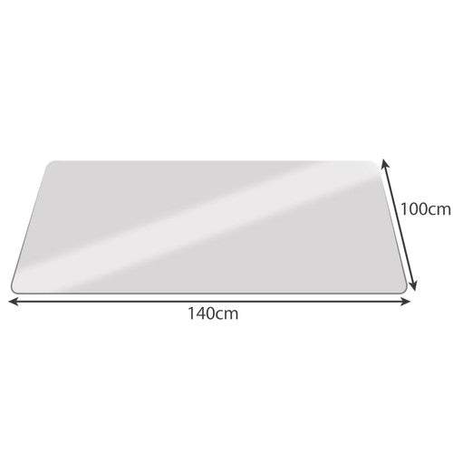 Aizsargkrēsla paklājiņš 100x140cm  - pienains