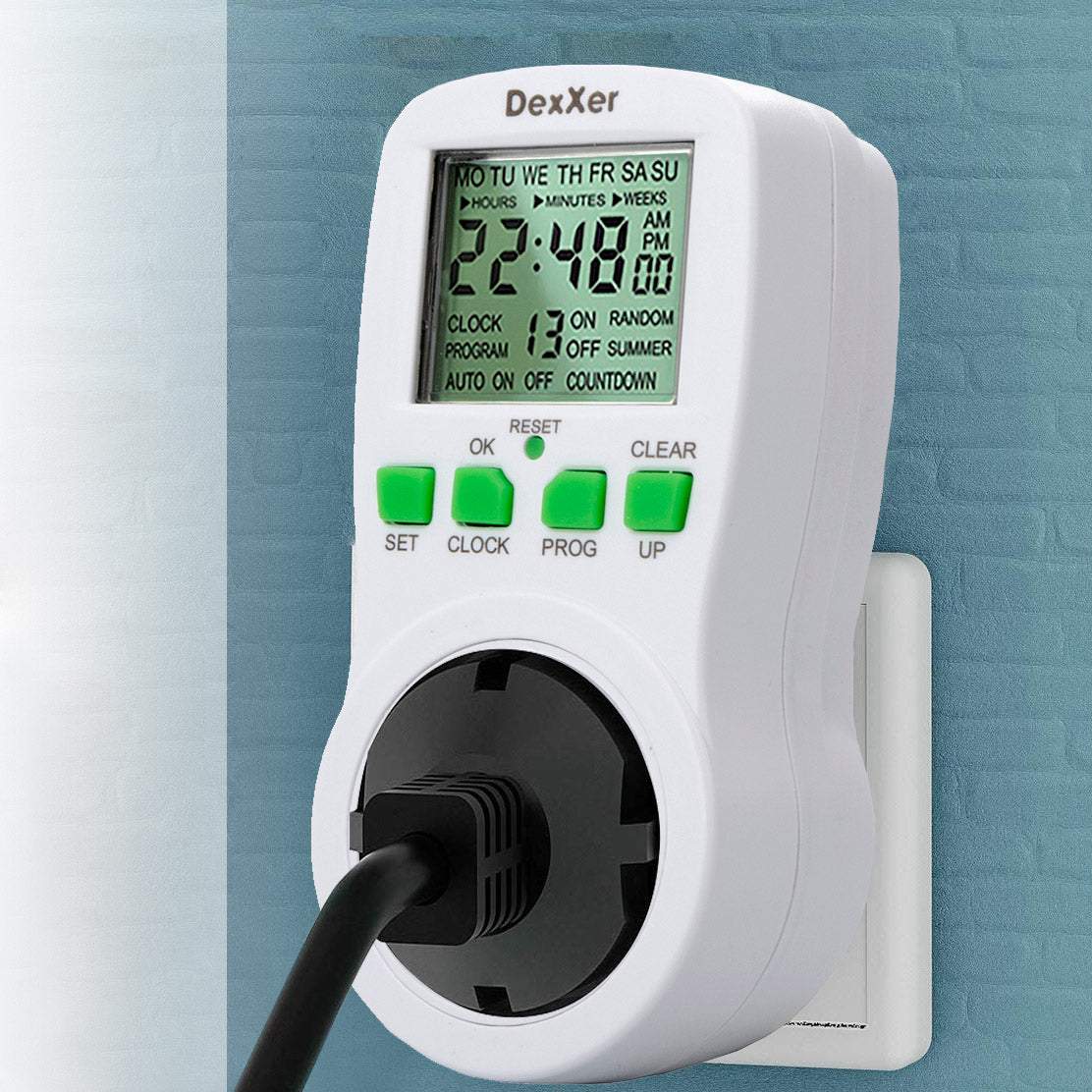 Gudrā kontaktligzda ar programmējamu laiku