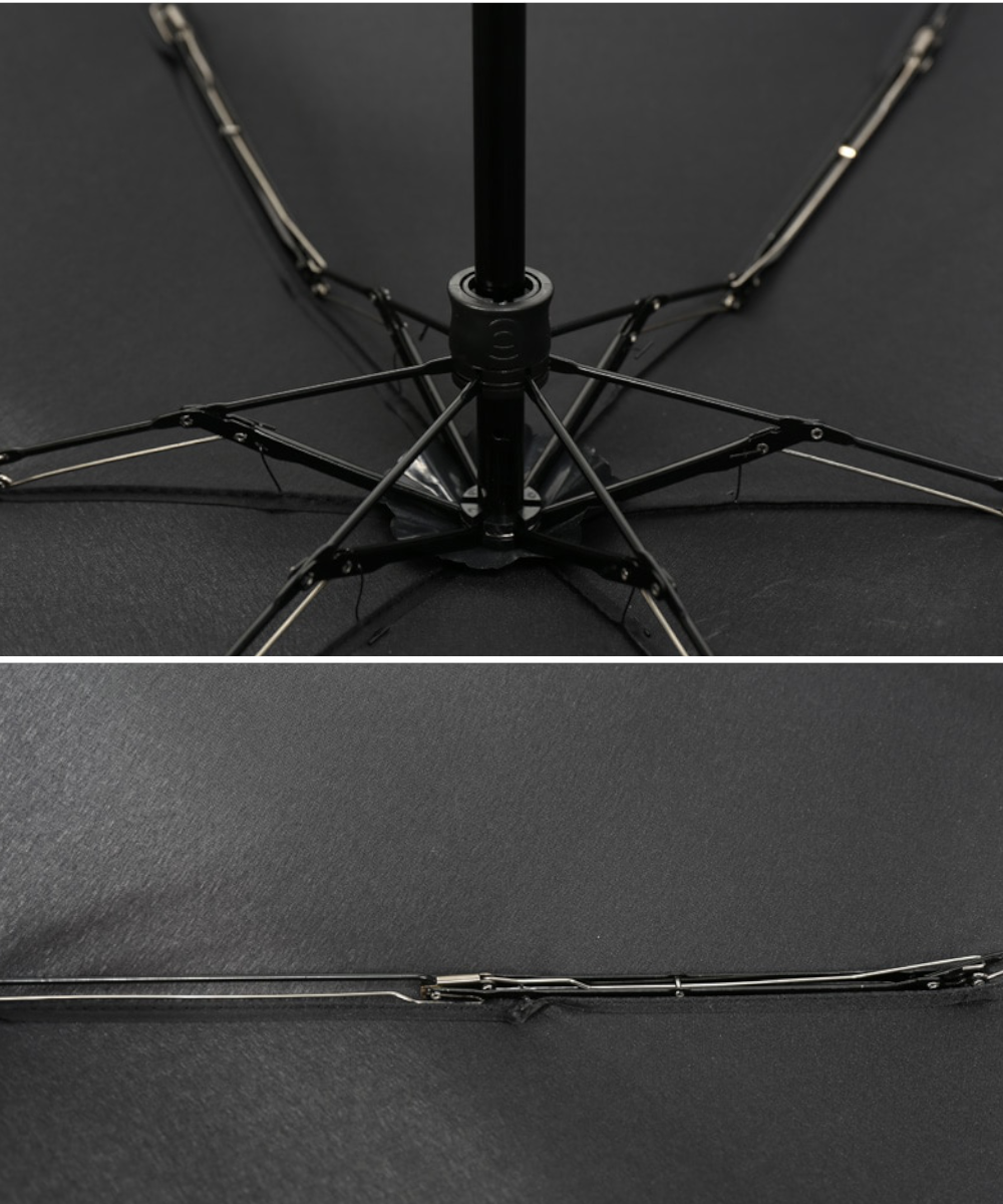 Kompakts un viegls mini lietussargs melnā krāsā