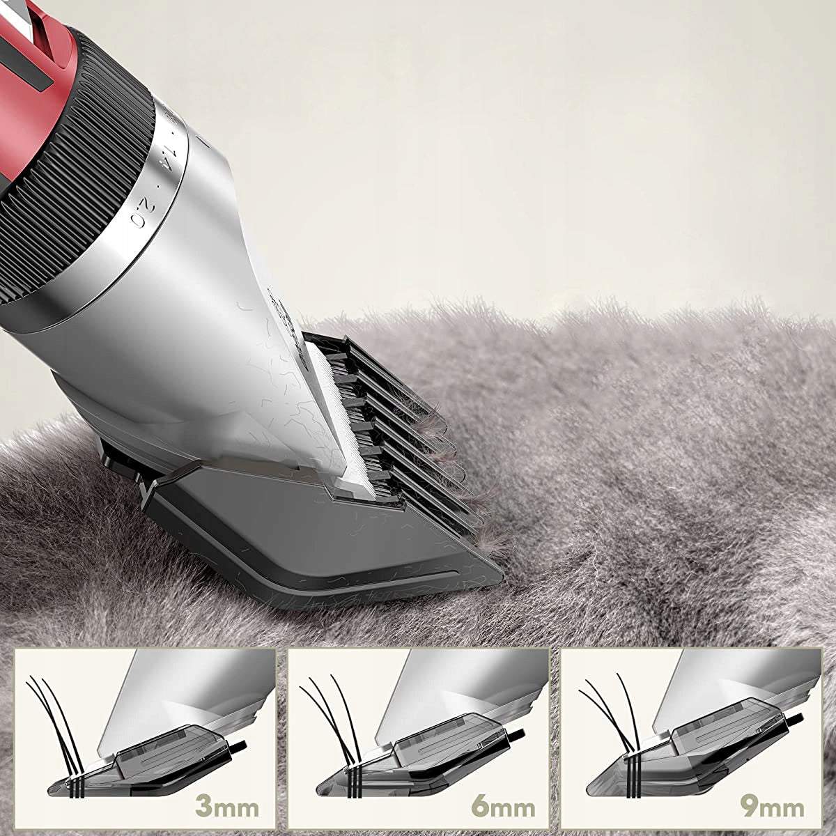 Bezvadu dzīvnieku trimmeris, spalvu griežamā mašīna