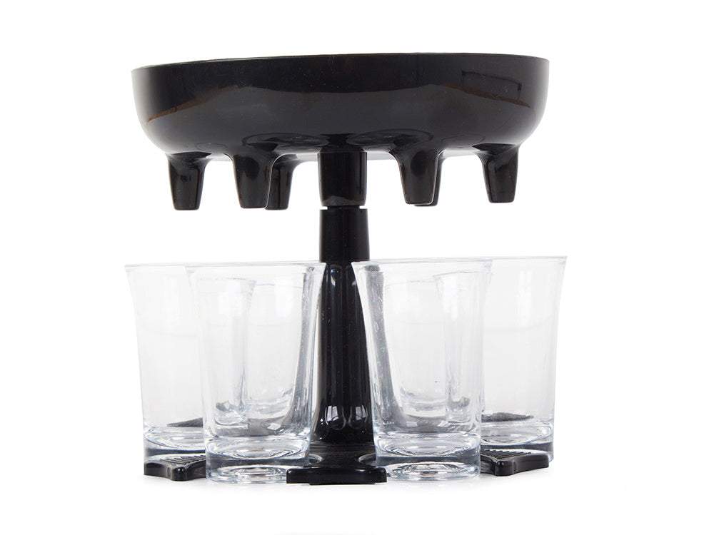 Alkoholisko dzērienu dozators ar 6 glāzēm