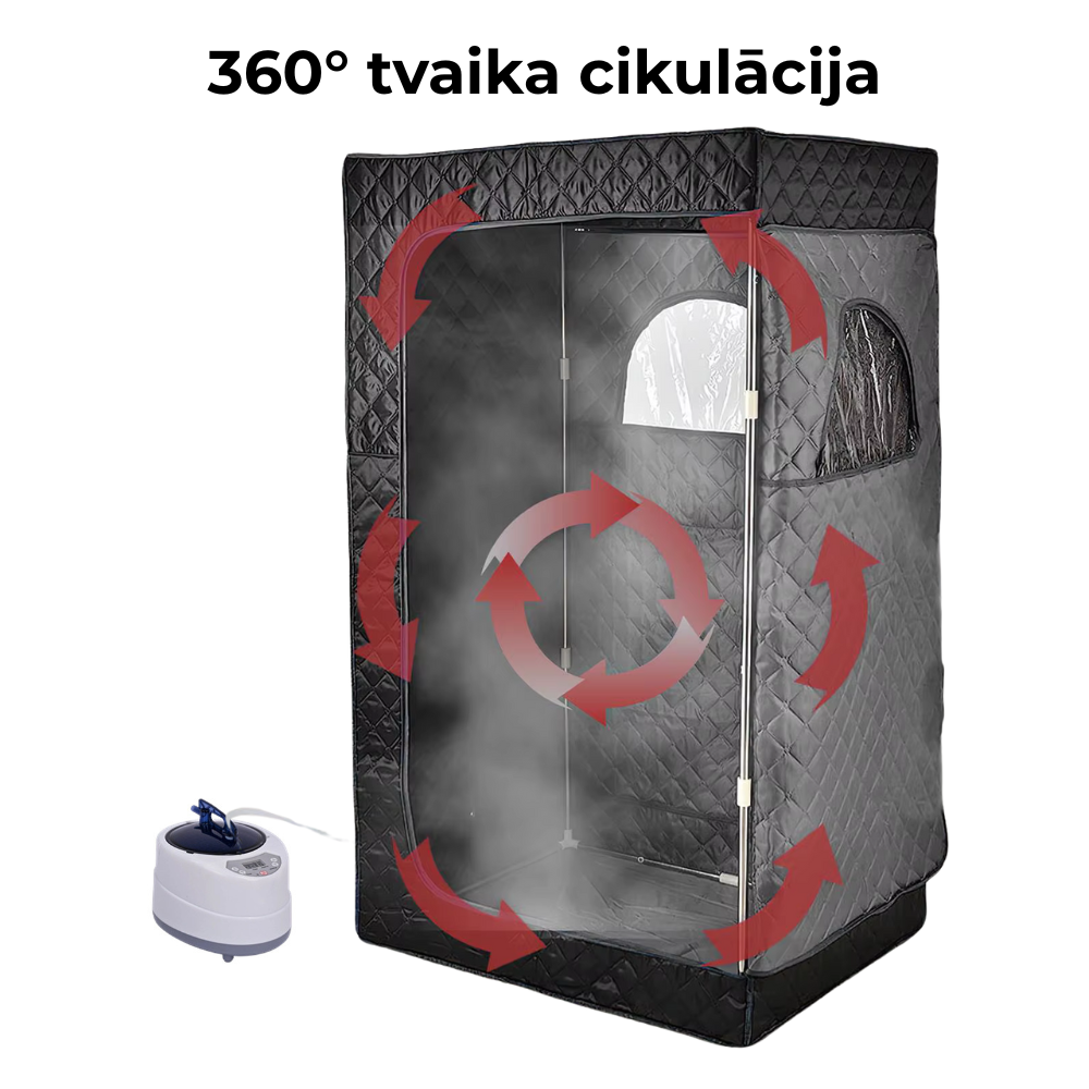 Sauna — tvaika pirts portatīvā mājas SPA, 1000W 2L ģenerators ar tālvadības pulti, StoreXO