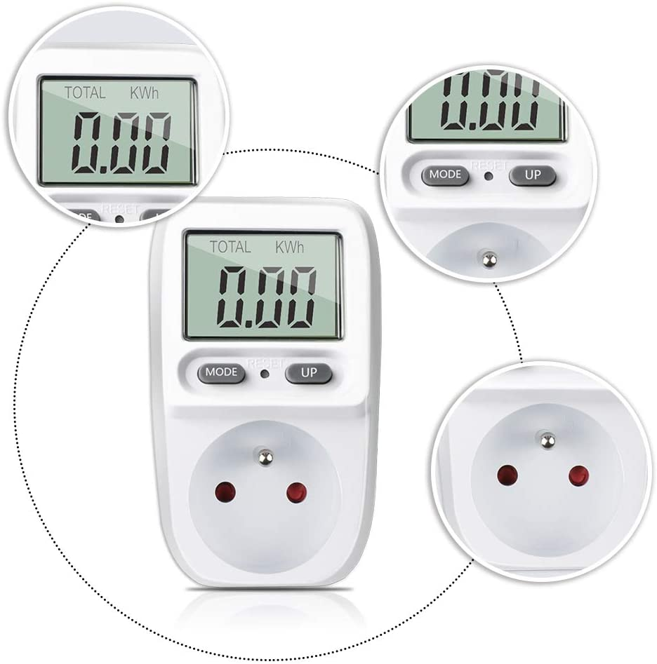 Elektroenerģijas jaudas patēriņa mērītājs, skaitītājs - vatmetrs