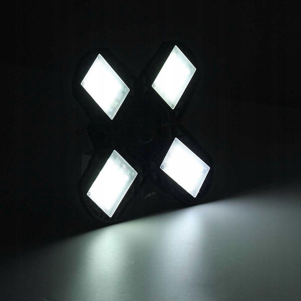 Lampa ar saules paneli kempingam 200W