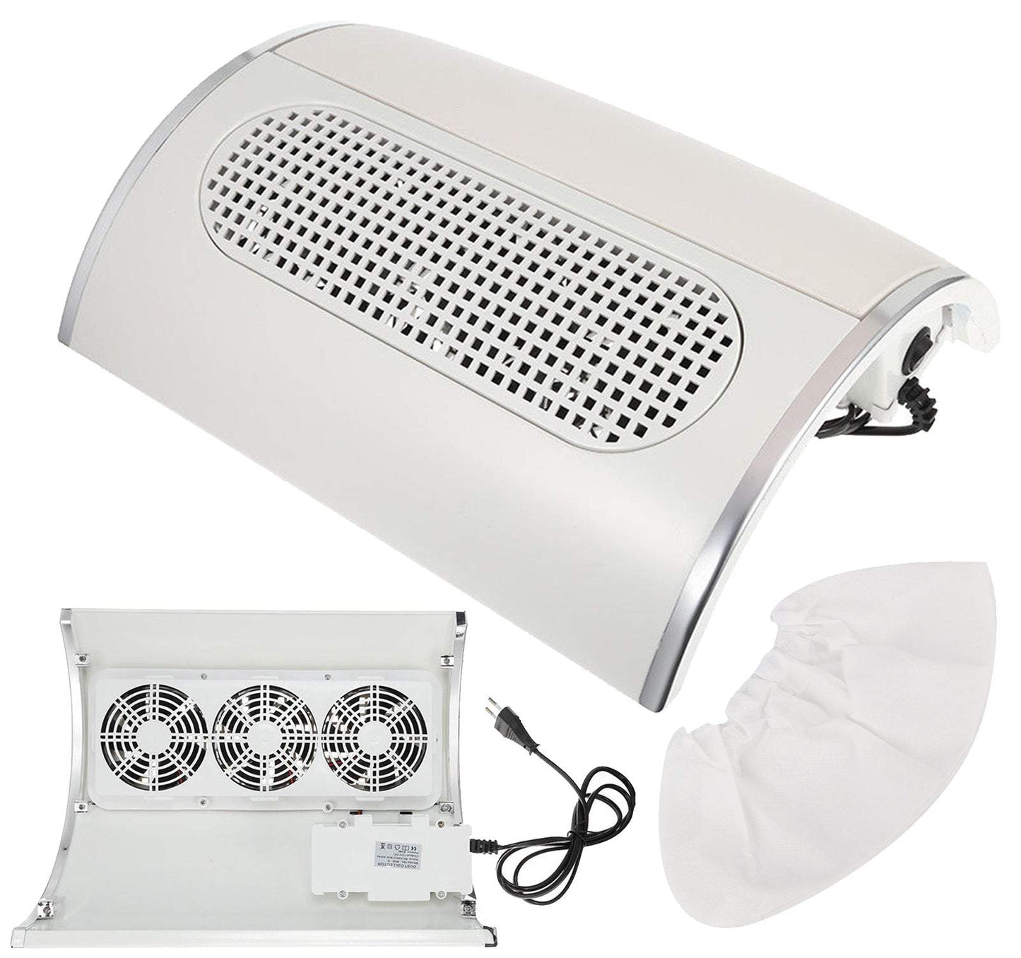 Putekļu savācējs manikīram - putekļu sūcējs ar 3 ventilatoriem 40 W