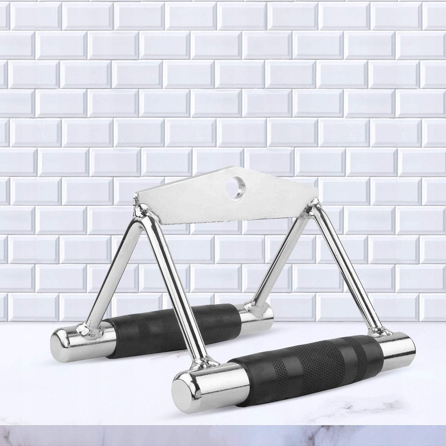 Rokturis trīsstūrveida tērauda ar gumiju vingrinājumiem