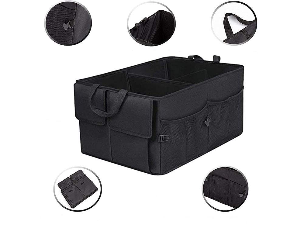 Automašīnas bagāžnieka organizators ar 2 nodalījumiem