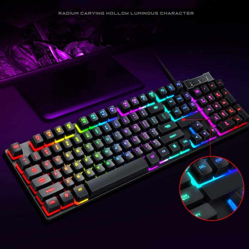 Spēļu klaviatūra ar RGB apgaismojumu