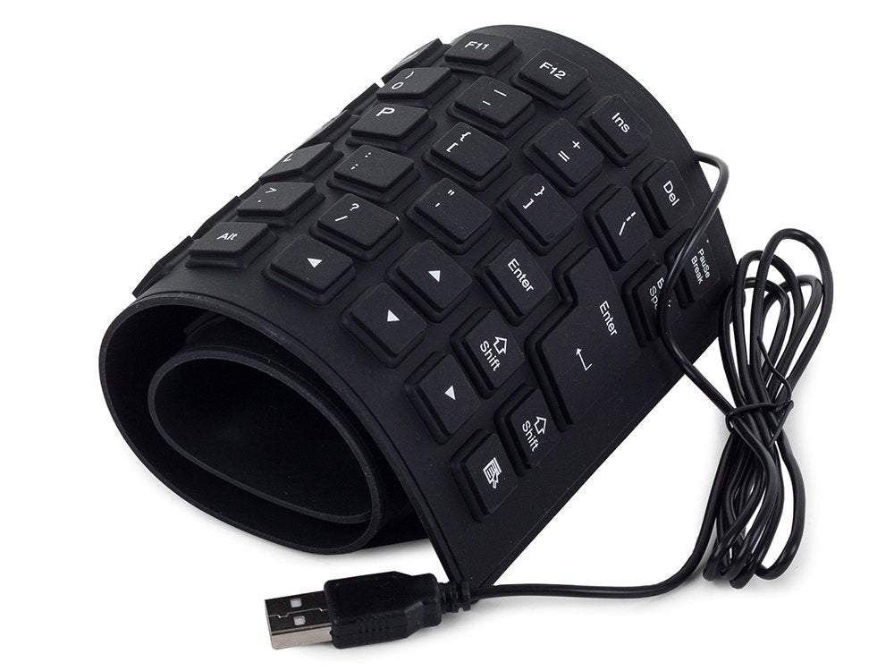 Silikona klaviatūra - salokamā tastatūra USB