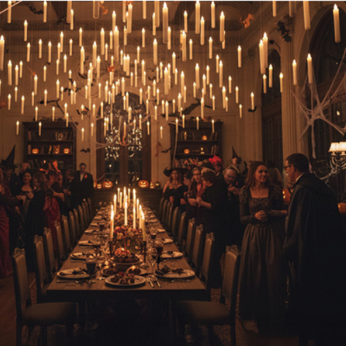 LED sveces peldošās 12 gabali ar tālvadības pulti | lidojošās sveces