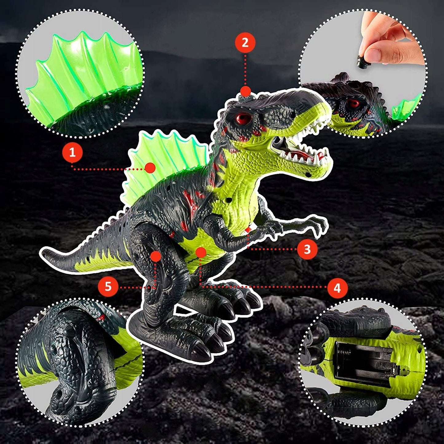 Interaktīvais dinozaurs - Tiranozaurs Rex