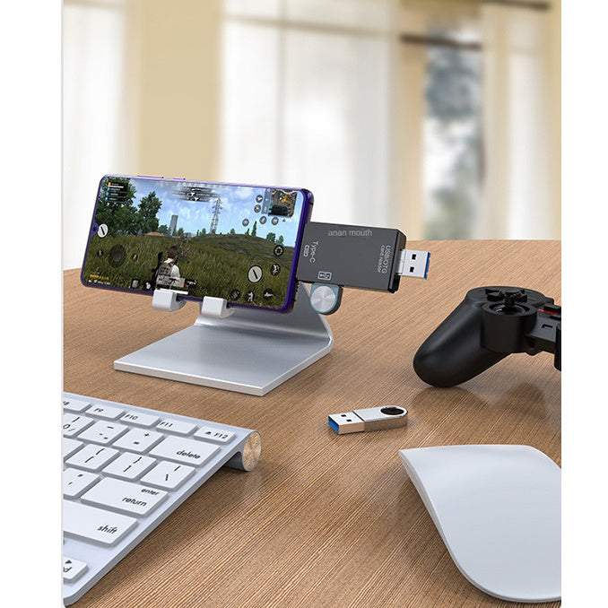 SD MicroSD TFUSB USB-C MICRO USB OTG 5in1 adapteris