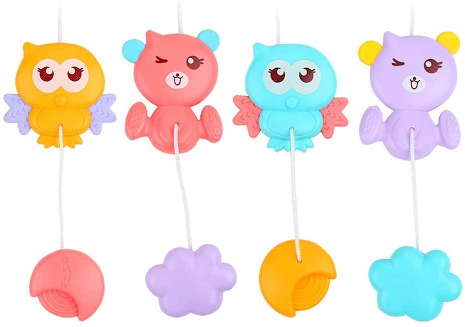 Bērnu karuselis ar rotaļlietām iemigšanai 5in1, ar zvaigžņu projektoru un melodiju atskaņotāju