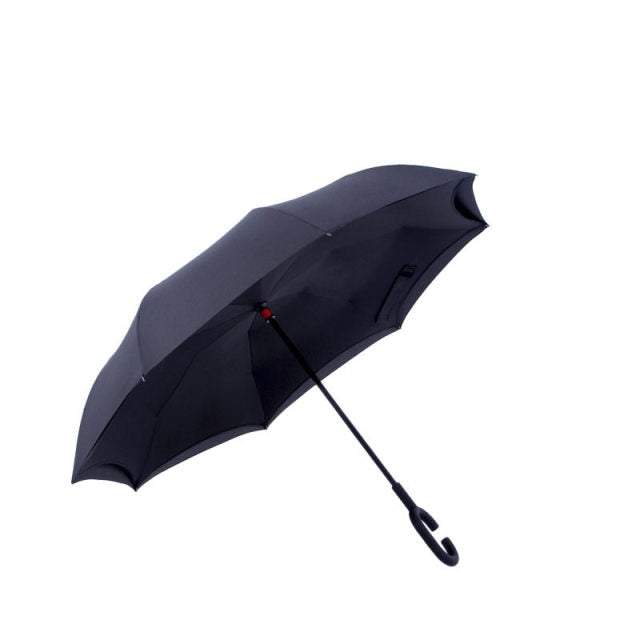 Reversais lietussargs atlokāms ar C formas rokturi