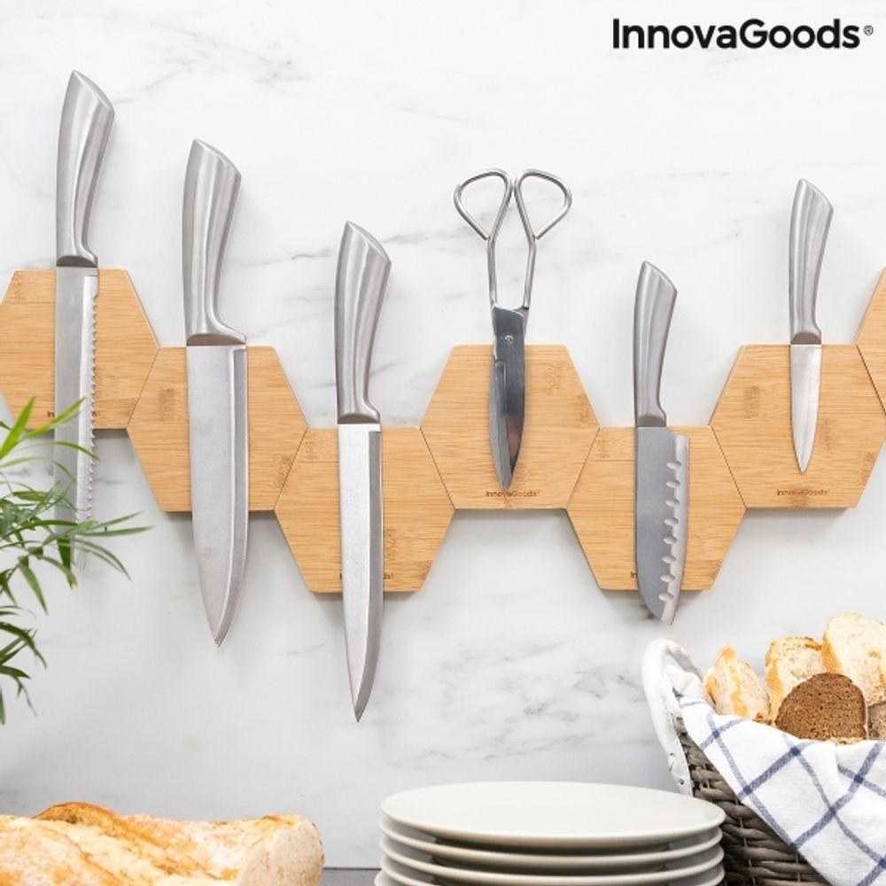 Nažu Turētājs Magnētisks Bambusa Pašlīpošs, 3 gabali, Līmējami