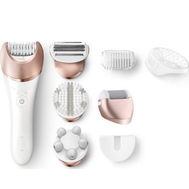 Ķermeņa kopšanas ierīce 5in1, epilators, sieviešu skuveklis, masieris, pēdu vīle, sejas birstīte