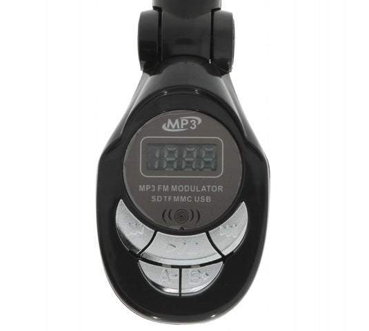 MP3 atskaņotājs ar FM modulatora raidītāju un LCD displeju