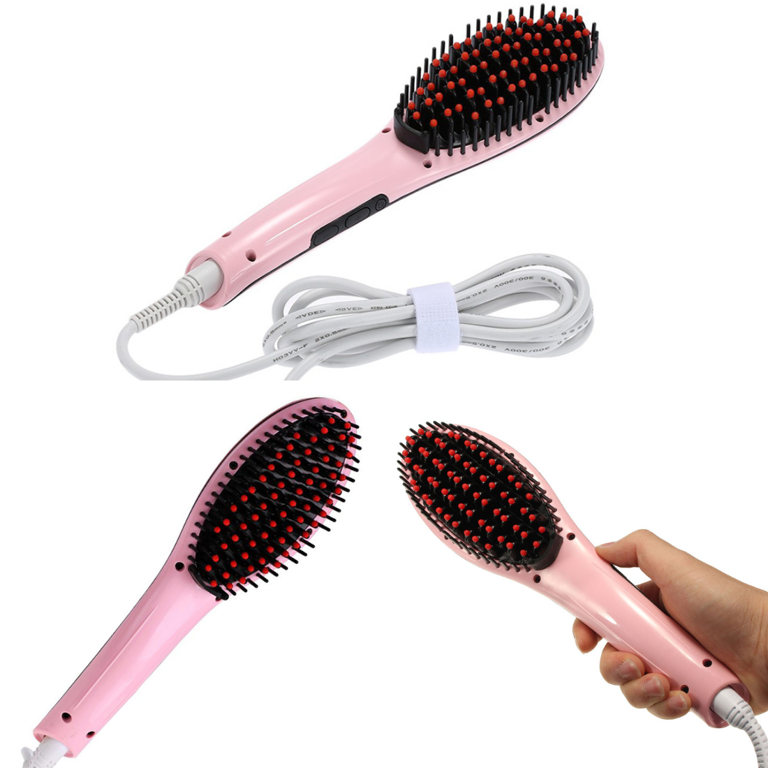 Elektriskā ķemme – taisnotājs ar LCD displeju