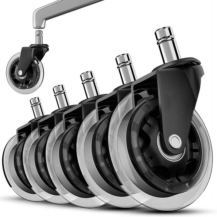 Gumijas riteņi krēslam 5 gabali