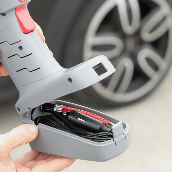 Pārnēsājams gaisa kompresors ar LED gaismu