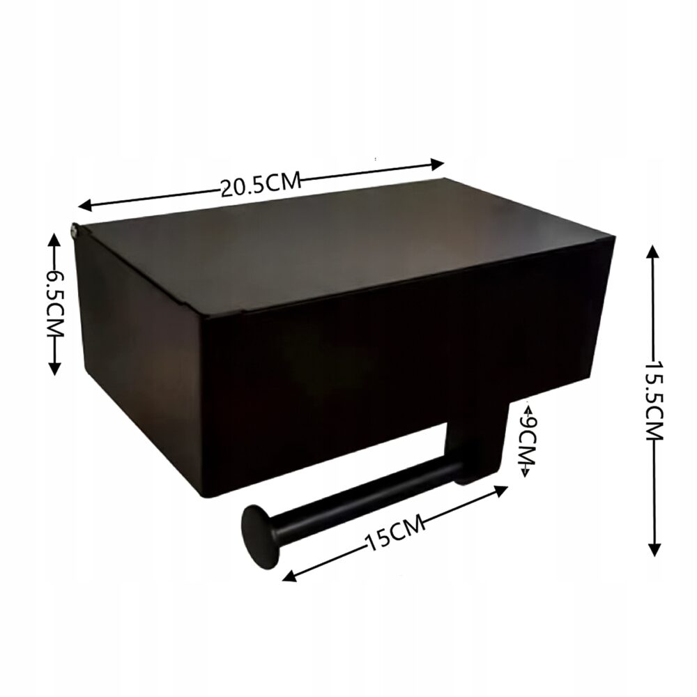 Tualetes papīra turētājs ar uzglabāšanu