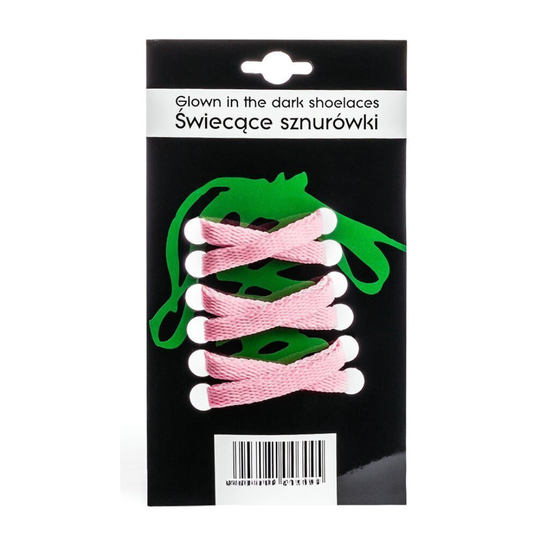 Tumsā spīdošas apavu šņores, 1 pāris, rozā krāsā.