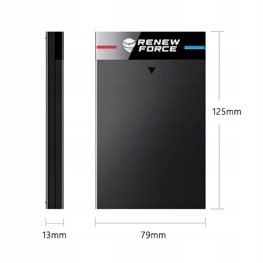 Diska korpuss melns USB 3.2 5GB