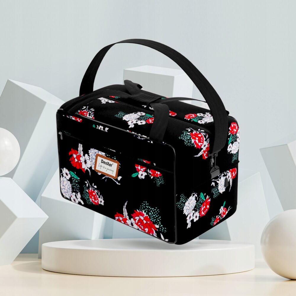 Pink-Flow ceļojumu soma Rozā ziedi